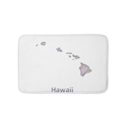 Hawaii-kaart Badmat (Voorkant)