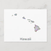 Hawaii-kaart Briefkaart (Voorkant)