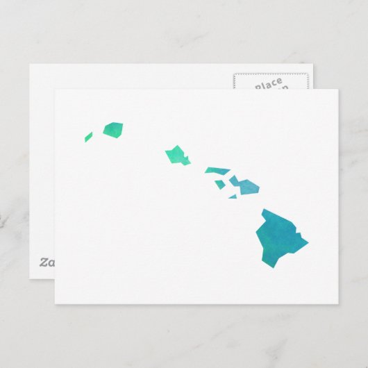Hawaii-kaart Briefkaart (Voorkant / Achterkant)