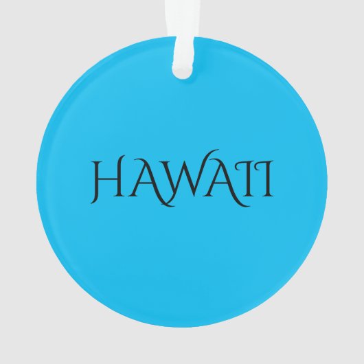 Hawaii Kaart Ornament (achterkant)