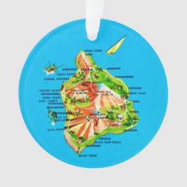 Hawaii Kaart Ornament
