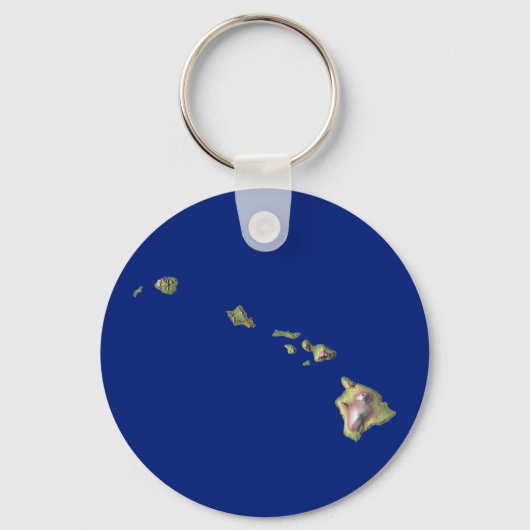 Hawaii Kaart Sleutelhanger (Voorkant)