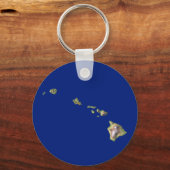 Hawaii Kaart Sleutelhanger (Voorkant)