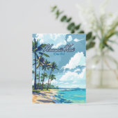 Hawaii Kai Honolulu Oahu Hawaii Retro Kaart (Staand voorkant)