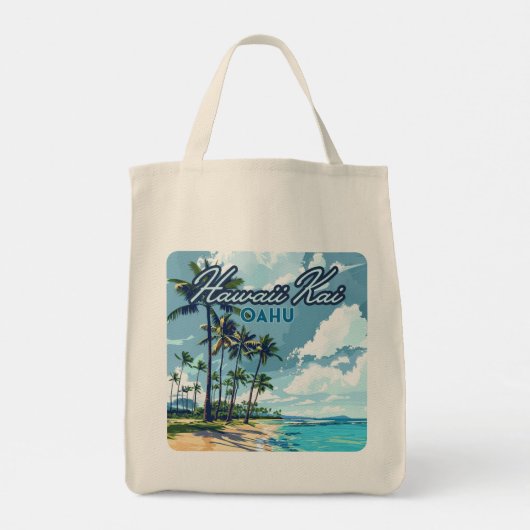 Hawaii Kai Honolulu Oahu Hawaii Retro Tote Bag (Achterkant)