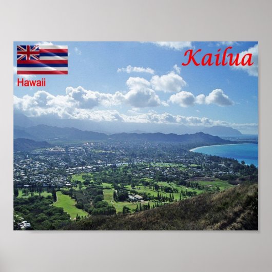 Hawaii - Kailua - Poster (Voorkant)