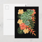 Hawaii Kameleon Bloem Reptiel Briefkaart (Voorkant / Achterkant)