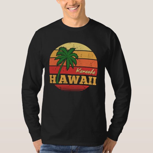 HAWAII Kaneohe Beautiful Vacation Retro Souvenir T-shirt (Voorkant)