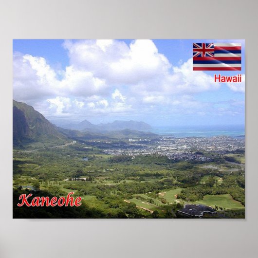 Hawaii - Kaneohe - Poster (Voorkant)