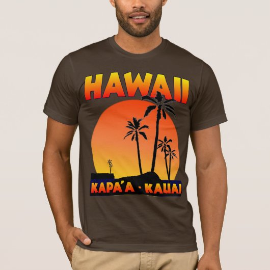 Hawaii - Kapaa - Kauai T-shirt (Voorkant)