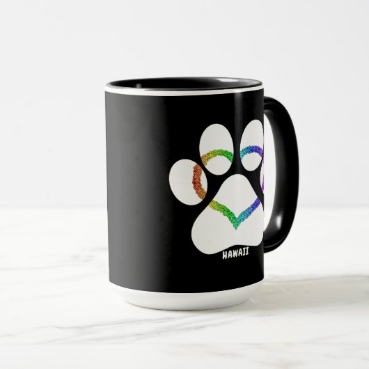 Hawaii Kat Love Rainbow Mok (Voorkant rechts)