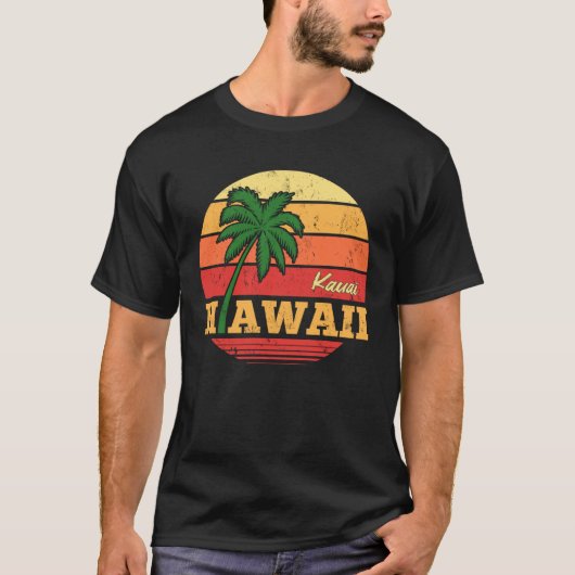 HAWAII Kauai Beautiful Vacation Retro Souvenir T-shirt (Voorkant)