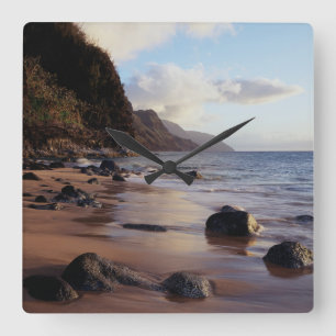 Hawaii, Kauai, Haena State Park 2 Vierkante Klok