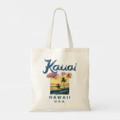 Hawaii Kauai Hawaiian Surfing Retro 1732 Tote Bag (Achterkant)