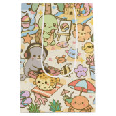 Hawaii Kawaii strand rave Medium Cadeauzakje (Achterkant)