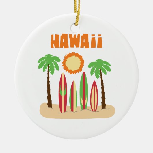 Hawaii Keramisch Ornament (Voorkant)