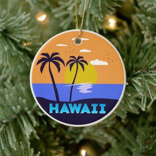 Hawaii Keramisch Ornament (Boom)