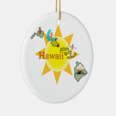 Hawaii kerstboomversiering keramisch ornament (Rechts)