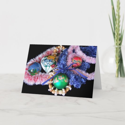 Hawaii Kerstdecoratie Feestdagen Kaart (Voorkant)