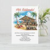 Hawaii kerstfeest Hawaii “Mele Kalikimaka!” Kaart (Staand voorkant)
