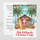 Hawaii kerstfeest party Hawaii “Mele Kalikimaka!” Kaart (Voorkant / Achterkant)
