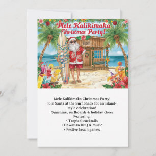 Hawaii kerstfeest party Hawaii “Mele Kalikimaka!” Kaart