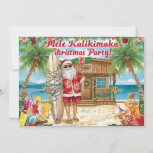 Hawaii kerstfeest  party Hawaii “Mele Kalikimaka!” Kaart