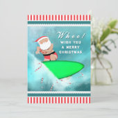 Hawaii Kerstmis Feestdagenkaart (Staand voorkant)