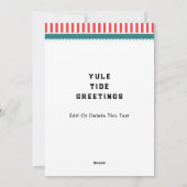 Hawaii Kerstmis Feestdagenkaart (Achterkant)