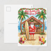 Hawaii Kerstmis met Sinterklaas Feestdagenkaart (Voorkant / Achterkant)