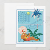 Hawaii Kerstmis Santa Travel Tropisch strand Feestdagenkaart (Voorkant / Achterkant)
