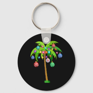 Hawaii Kerstpalmboom Tropisch Kerstmis Kokosnoot L Sleutelhanger
