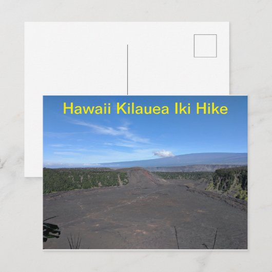 Hawaii Kilauea Iki Hike Briefkaart (Voorkant / Achterkant)