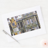 Hawaii King Kamehameha Modern Rechthoekige Sticker (Envelop)