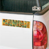 Hawaii kleurrijke bloemen heldere bumpersticker (Op Truck)