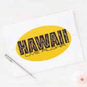 Hawaii koi vissen leven aloha oranje stickers (Envelop)