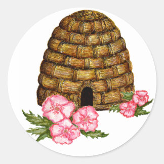 Hawaii-korf Ronde Sticker