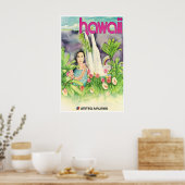 Hawaii Kunst Hawaiaanse Print Verenigde Reisposter (Keuken)