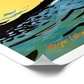Hawaii Kunst TIA Reisposter Outrigger Print (Hoek)