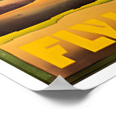 Hawaii Kunstprint Hawaiaanse Lucht Reisposter Poster (Hoek)