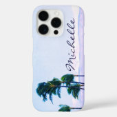 Hawaii Kustpalm Bomen Bergen Script Name Case-Mate iPhone Case (Achterkant)