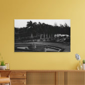 Hawaii - L.D.S. Hawaiin Temple in Laie Canvas Afdruk (Insitu (Woonkamer))