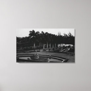 Hawaii - L.D.S. Hawaiin Temple in Laie Canvas Afdruk