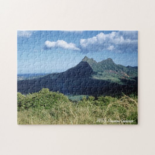 Hawaii Landschap Flora Hawaiian Mountain Paradise Legpuzzel (Horizontaal)
