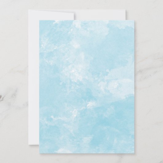 Hawaii Landschap Huwelijksbestemming Kaart (Achterkant)