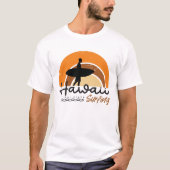 Hawaii Lanikai Beach Surfen T-shirt (Voorkant)