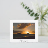 Hawaii Lanikai sunrise white text briefkaart (Staand voorkant)