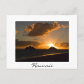 Hawaii Lanikai sunrise white text briefkaart (Voorkant)