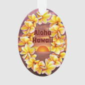 Hawai'i Lei met Aloha Acryl Ornament (voorkant)