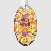 Hawai'i Lei met Aloha Acryl Ornament (voorkant)